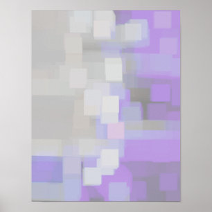 Geometrisk konst "Lavender" Poster