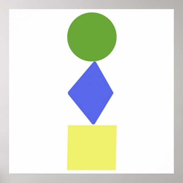 geometrisk konst poster (Framsidan)