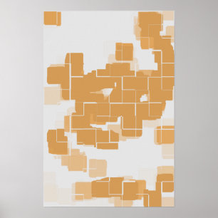 Geometrisk konst "Pumpkin Paj" Poster