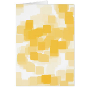 Geometrisk konst "Tangerine" Hälsningskort