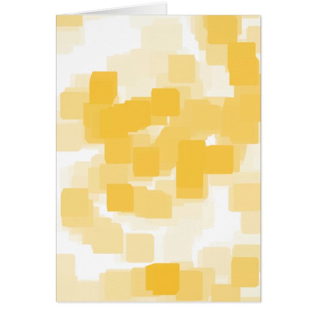 Geometrisk konst "Tangerine" Hälsningskort (Framsidan)