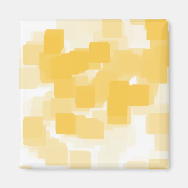 Geometrisk konst "Tangerine" Magnet (Framsidan)