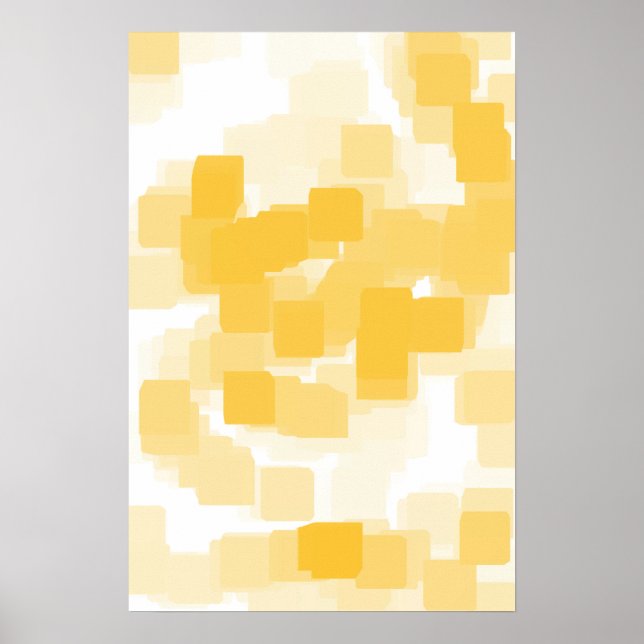 Geometrisk konst "Tangerine" Poster (Framsidan)