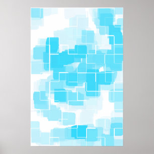 Geometrisk konst "Vatten" Poster