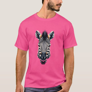 Geometrisk konst zebra Afrika safari zebror T Shirt