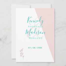 Geometrisk Korall Anmärkningsvärd Budget Inbjudningar