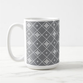 Geometrisk korshänge kaffemugg