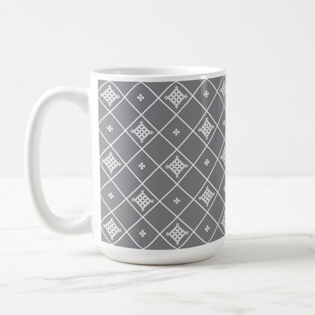 Geometrisk korshänge kaffemugg (Vänster)
