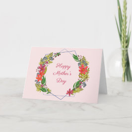 Geometrisk krans Morsdagskort Kort