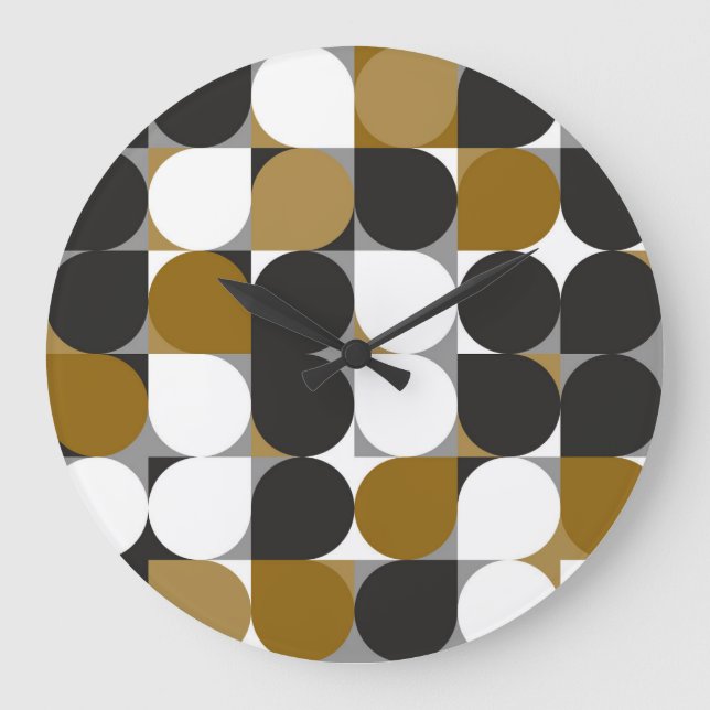 Geometrisk kreativitet: Sömlös Mönster-design Stor Klocka (Framsida)
