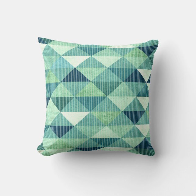 Geometrisk | kricka för modern linjer kudde (Framsida)