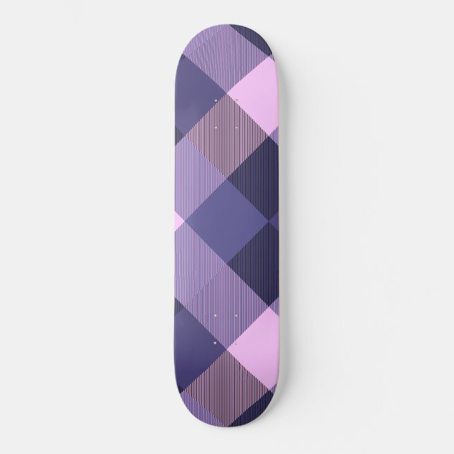 Geometrisk kvadratabstraktion 14 mini skateboard bräda 18,5 cm (Framsida)