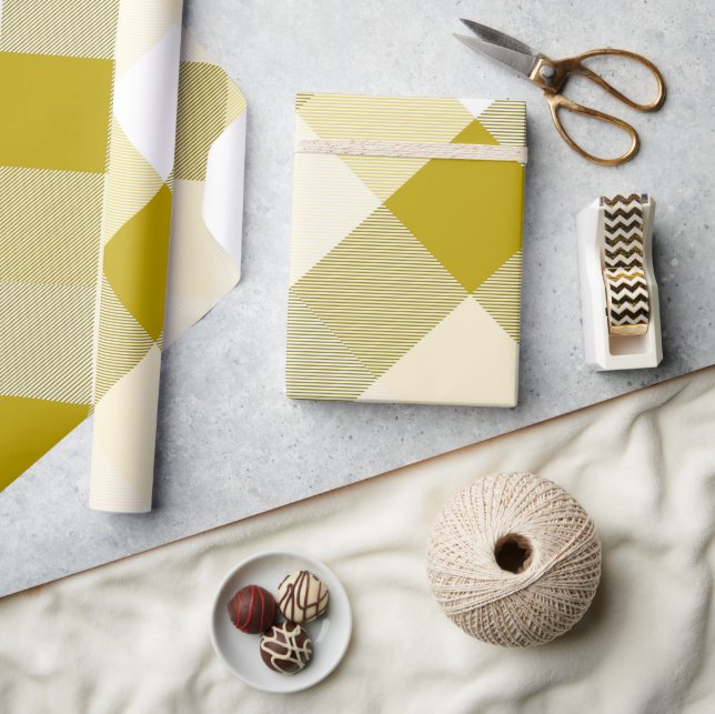 Geometrisk kvadratabstraktion 15 presentpapper (Hantverk)