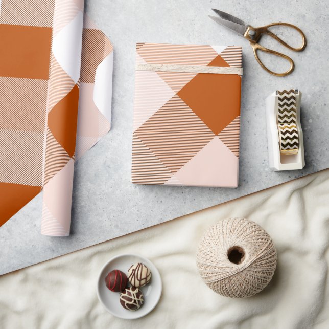 Geometrisk kvadratabstraktion 16 presentpapper (Hantverk)