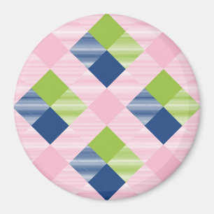 Geometrisk kvadratabstraktion 18 magnet