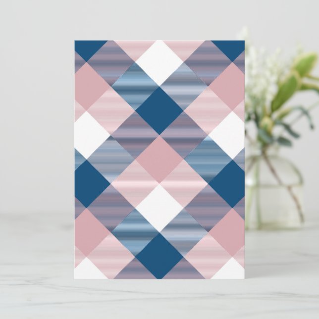 Geometrisk kvadratabstraktion 1 kort (Stående Fram)