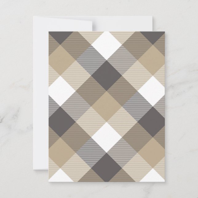 Geometrisk kvadratabstraktion 2 anteckningskort (Framsida)