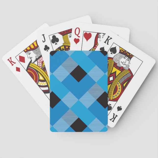 Geometrisk kvadratabstraktion 3 casinokort (Baksidan)