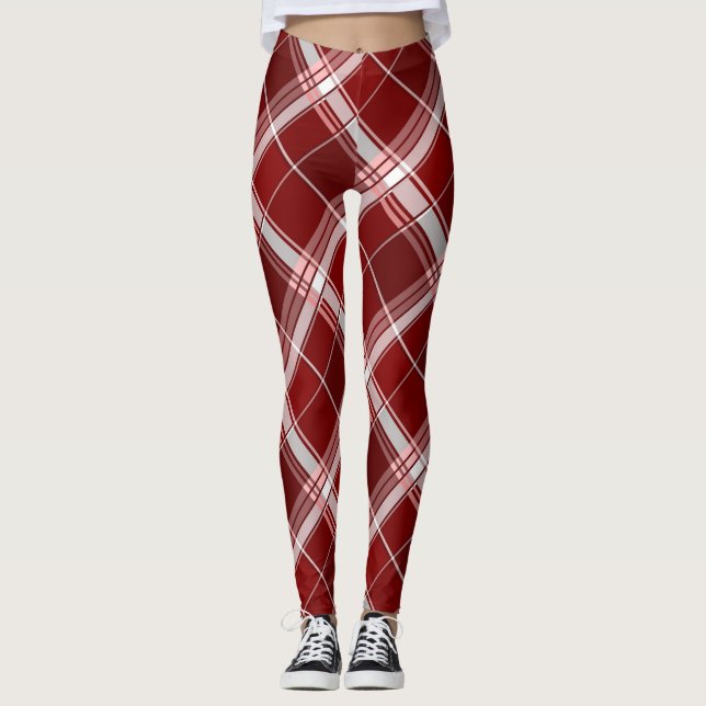 Geometrisk kvadratabstraktion 7 leggings (Framsida)
