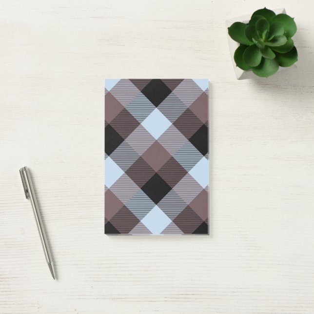 Geometrisk kvadratabstraktion 8 post-it block (Kontor)