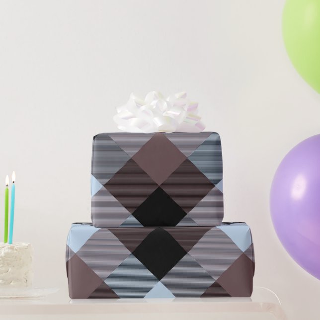 Geometrisk kvadratabstraktion 8 presentpapper (Festgåvor)