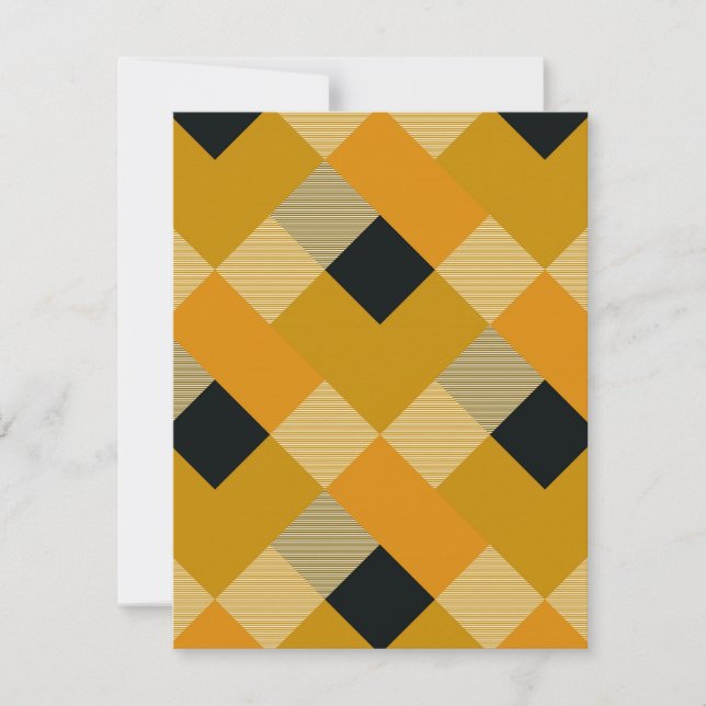 Geometrisk kvadratabstraktion 9 anteckningskort (Framsida)