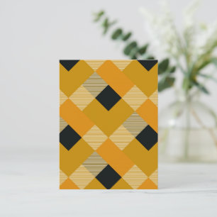 Geometrisk kvadratabstraktion 9 helg vykort