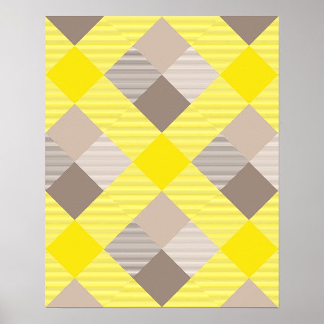 Geometrisk kvadratisk abstraktion 19 poster (Framsidan)