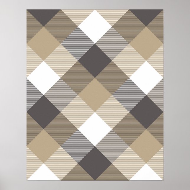 Geometrisk kvadratisk abstraktion 2 poster (Framsidan)