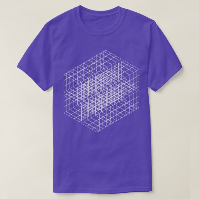 geometrisk kvadratisk design t shirt (Design framsida)
