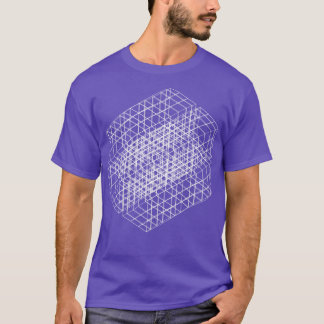 geometrisk kvadratisk design t shirt