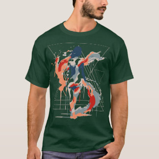 geometrisk kvinna t shirt