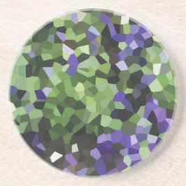 Geometrisk Lavendel Kristall Underlägg