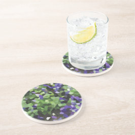 Geometrisk Lavendel Kristall Underlägg