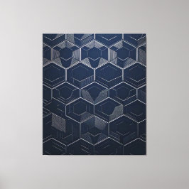 "Geometrisk legans: Hexagonal artist Canvastryck