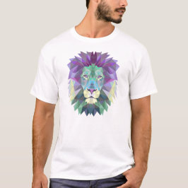Geometrisk lejon illustration tee shirt
