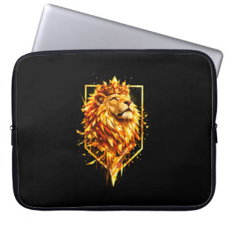 Geometrisk Lejon Kroneld Laptop Fodral
