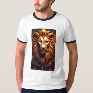 Geometrisk Lejon Logotyp: Styrka på varje Vinkel"* T Shirt