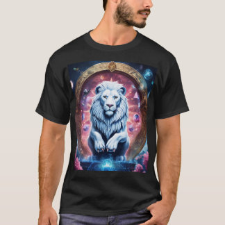 Geometrisk Lejon T-Shirt-design T Shirt