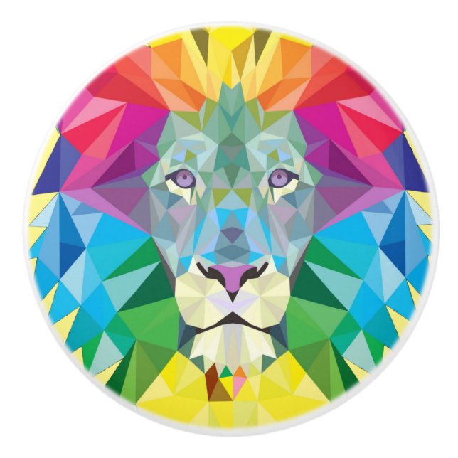 Geometrisk Lejonhuvud Knopp (Framsidan)