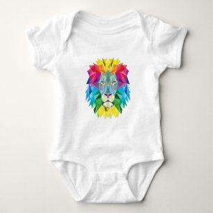 Geometrisk Lejonhuvud Tee Shirt