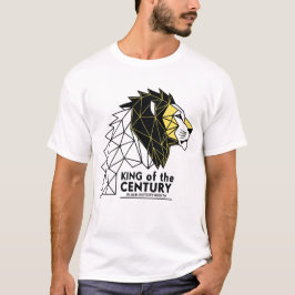 Geometrisk Lejonkung av århundradet Svart historia T Shirt
