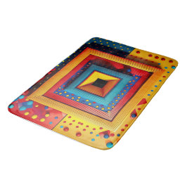 Geometrisk lekbox: 3D Pop Art Primärfärger Badrumsmatta
