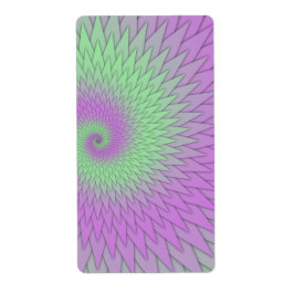 Geometrisk Lila och Grön Fraktsedel