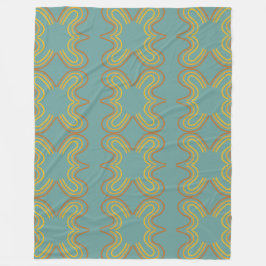 Geometrisk linje mönster fleecefilt