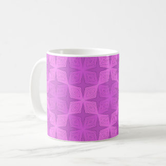 Geometrisk ljus lila art deco kaffemugg