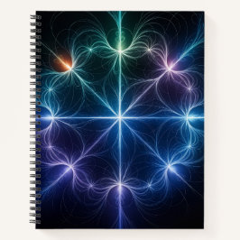 Geometrisk Ljus Spiral Anteckningsbok