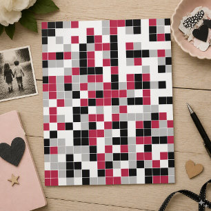 Geometrisk Magenta för modern Roligt Papper