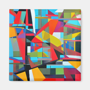 Geometrisk målning, Abstrakt Struktur Magnet