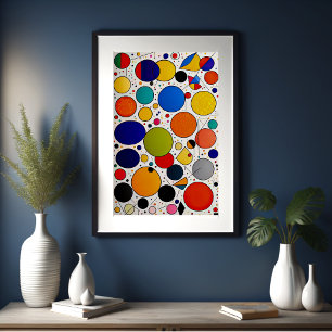 Geometrisk målning för abstrakt 2:3 poster